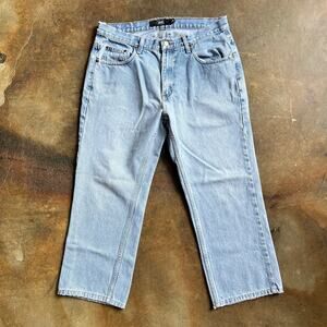 Berkley Jensen Men's Denim Jeans Perfectly Worn In Cropped 34x29